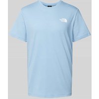 The North Face T-Shirt mit Label-Print Modell 'REDBOX' in Blau, Größe M von The North Face