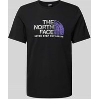 The North Face T-Shirt mit Label-Print Modell 'RUST 2' in Black, Größe L von The North Face