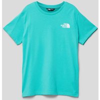 The North Face T-Shirt mit Label-Print Modell 'SIMPLE DOME' in Helltuerkis, Größe XXL The North Face T-Shirt mit Label-Print Modell 'SIMPLE DOME' in Helltuerkis, Größe XXL von The North Face