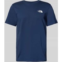 The North Face T-Shirt mit Label-Print Modell 'Simple Dome' in Dunkelblau, Größe M von The North Face