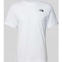 The North Face T-Shirt mit Label-Print Modell 'VERTICAL' in Weiss, Größe XXL von The North Face