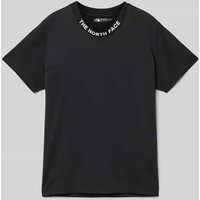 The North Face T-Shirt mit Label-Print Modell 'ZUMU' in Black, Größe XXL von The North Face