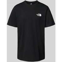 The North Face T-Shirt mit Label-Print in Metallic Black, Größe L von The North Face