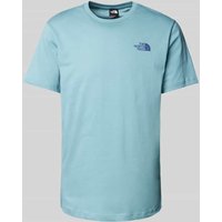 The North Face T-Shirt mit Label-Print in Petrol, Größe L von The North Face