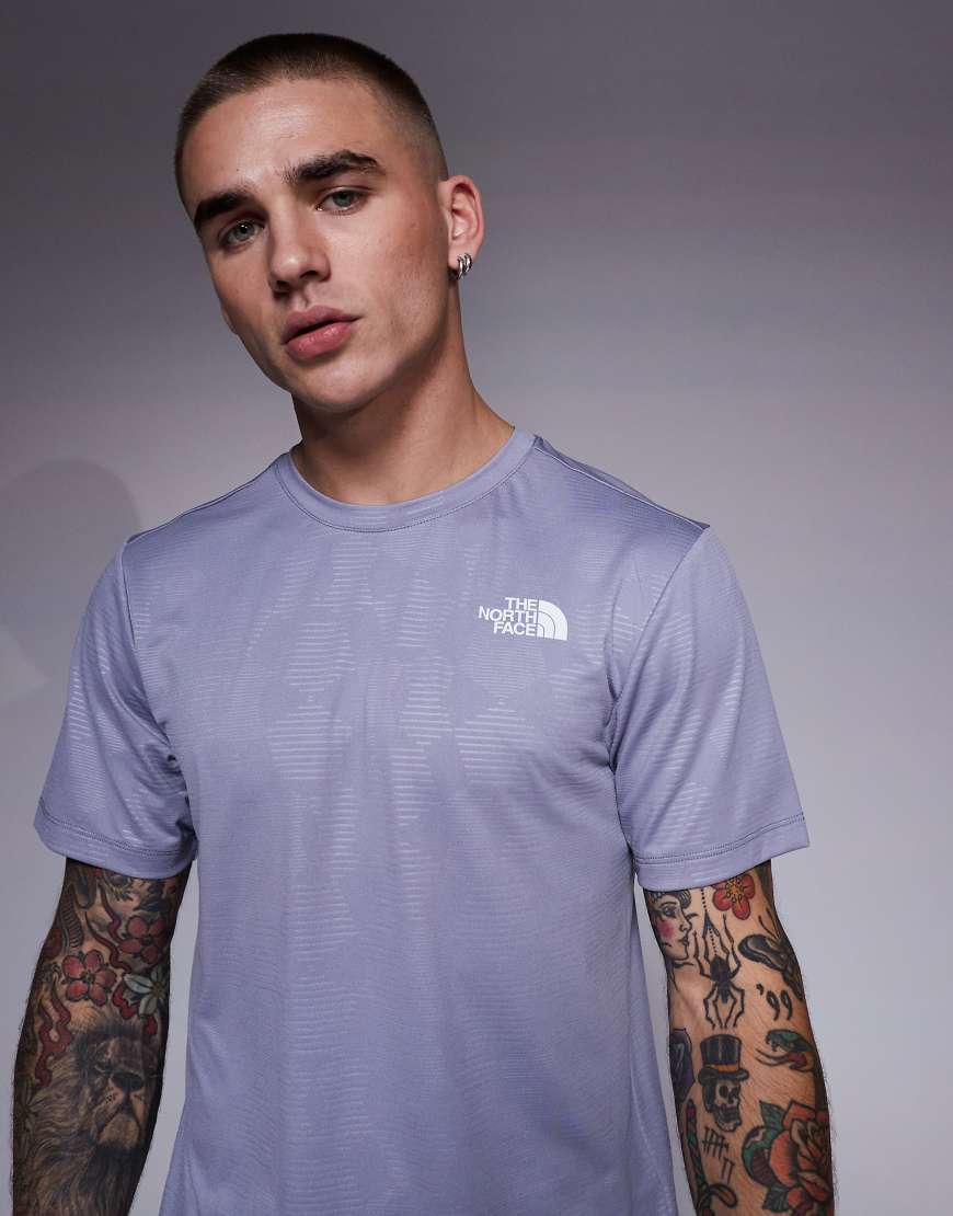 The North Face - Training 24/7 - T-Shirt in Grau mit geprägtem Logoprint von The North Face
