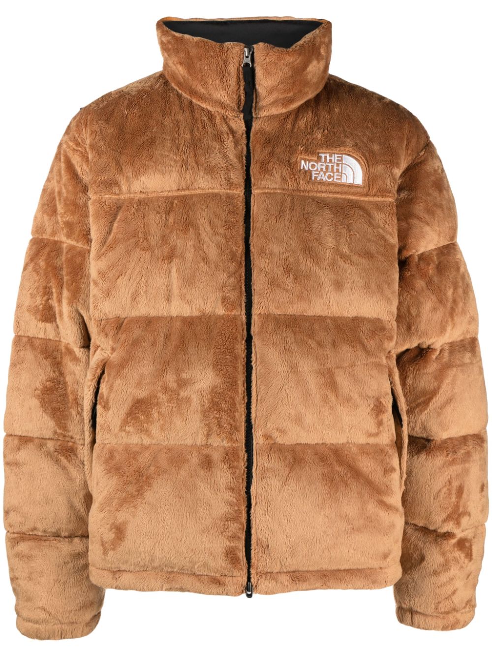 The North Face Gesteppte Versa Velour Nuptse Fleecejacke - Braun von The North Face