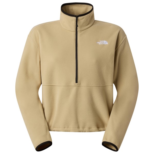 The North Face - Women's Glacier Fleece 1/2 Zip Short Jacket - Fleecepullover Gr L beige von The North Face