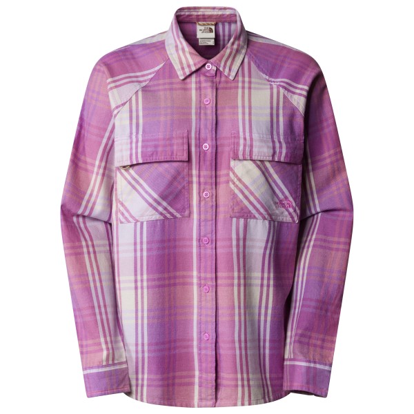 The North Face - Women's Set Up Camp Flannel - Hemd Gr L rosa/lila von The North Face