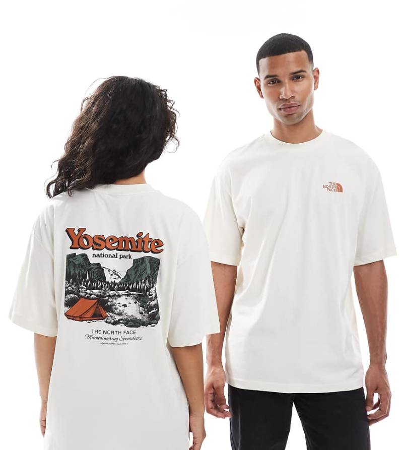 The North Face - Yosemite Postcard - Oversize-T-Shirt in Wollweiß mit Rückenprint von The North Face