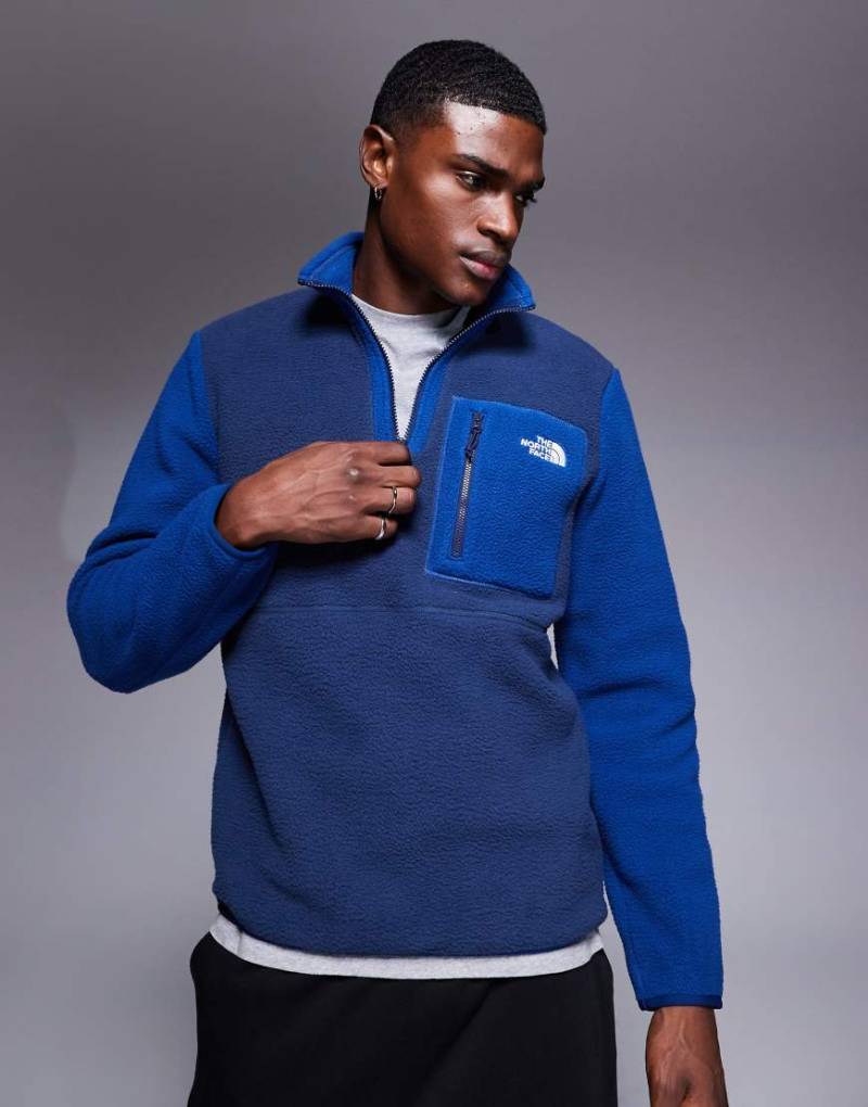 The North Face - Yumiori - Fleece-Sweatshirt in Marineblau mit kurzem Reißverschluss von The North Face