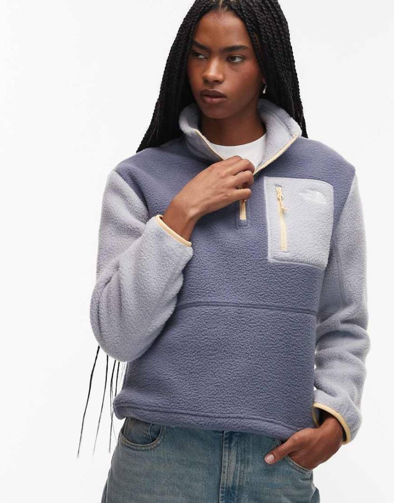 The North Face - Yumiori - Fleecepullover in Blau mit kurzem Reißverschluss von The North Face