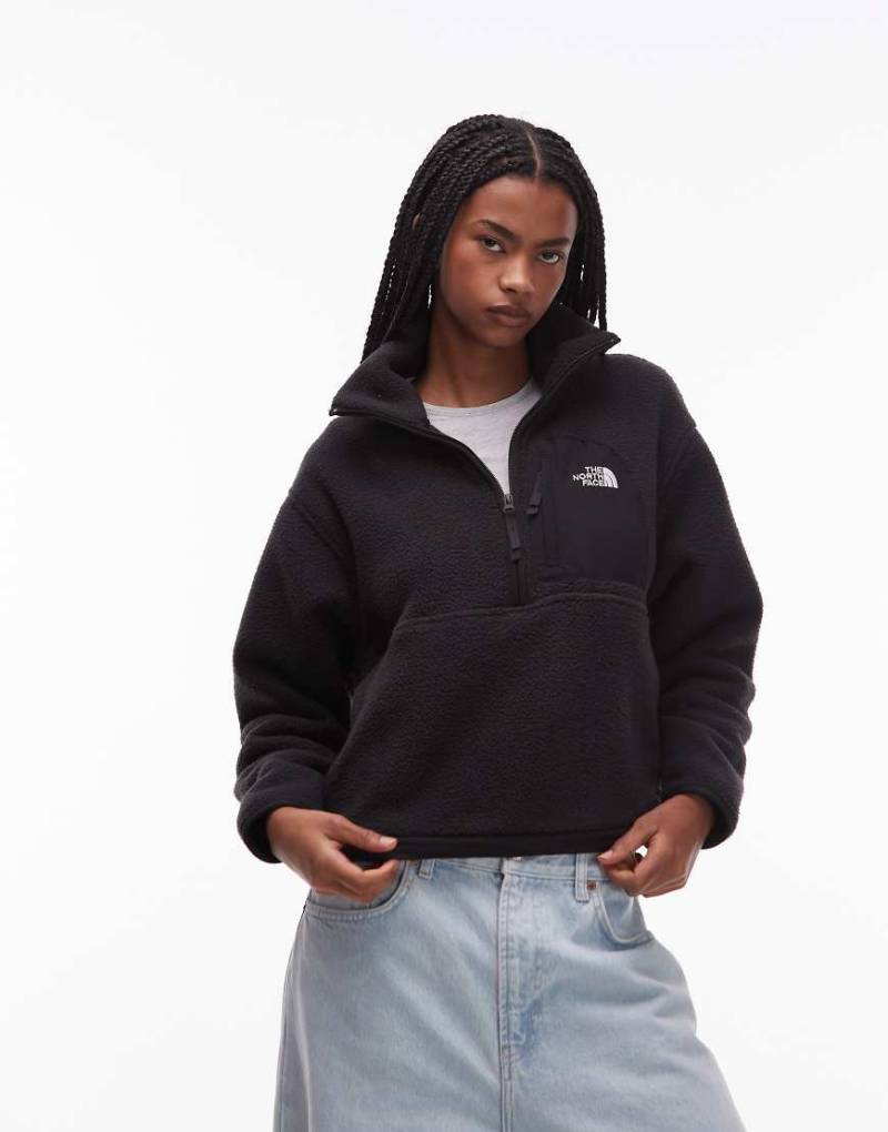 The North Face - Yumiori Off Peak - Fleece-Jacke in Schwarz mit kurzem Reißverschluss von The North Face