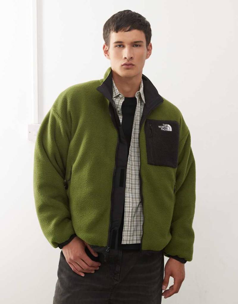 The North Face - Yumiori - Wende-Fleecejacke in Grün und Schwarz von The North Face