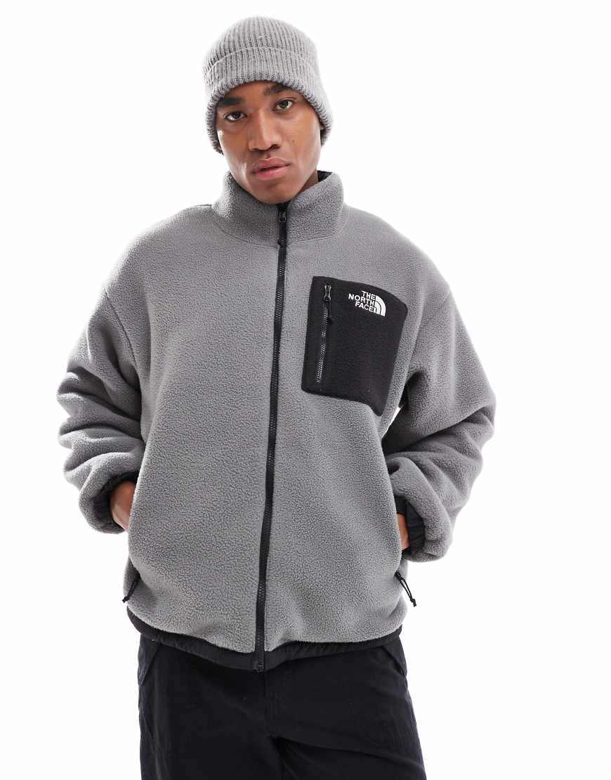 The North Face - Yumiori - Wendejacke aus Fleece in Schwarz und Grau von The North Face
