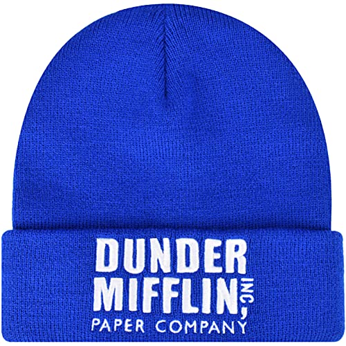 Concept One Herren The Office Dunder Mifflin Paper Company Strickmütze aus Acryl mit Bündchen Beanies, blau, Einheitsgröße von Concept One