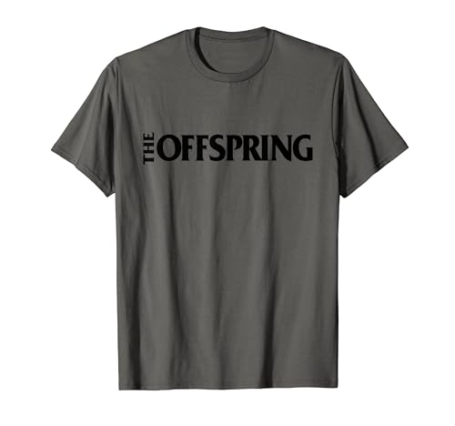 The Offspring Offiziell Logo T-Shirt Grau S Klassische Passform Halbarm Crew-Ausschnitt Männer von The Offspring