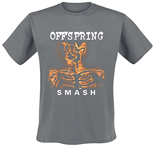 The Offspring Smash Männer T-Shirt Charcoal XL 100% Baumwolle Band-Merch, Bands von The Offspring