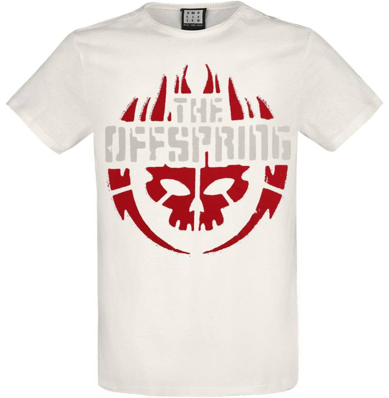 The Offspring T-Shirt - Amplified Collection - Skull Logo - S bis XXL - für Männer - Größe XXL - altweiß  - Lizenziertes Merchandise! von The Offspring