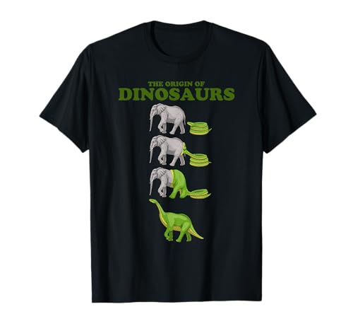 Der Ursprung der Dinosaurier Elefant Funny Fossils Green Kids T-Shirt von The Origin Of Dinosaurs By RM