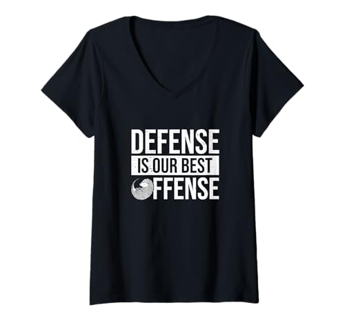 Damen Defense is Our Best Offense Scaly Amteaters Pangolin Lovers T-Shirt mit V-Ausschnitt Damen Defense is Our Best Offense Scaly Amteaters Pangolin Lovers T-Shirt mit V-Ausschnitt von The Pangolin Express