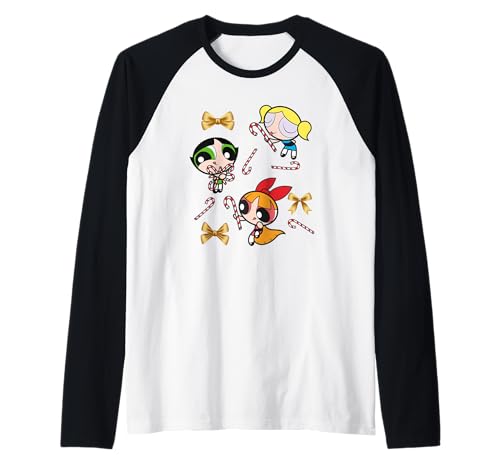 Weihnachten Powerpuff Girls Bow and Candy Raglan von The Powerpuff Girls