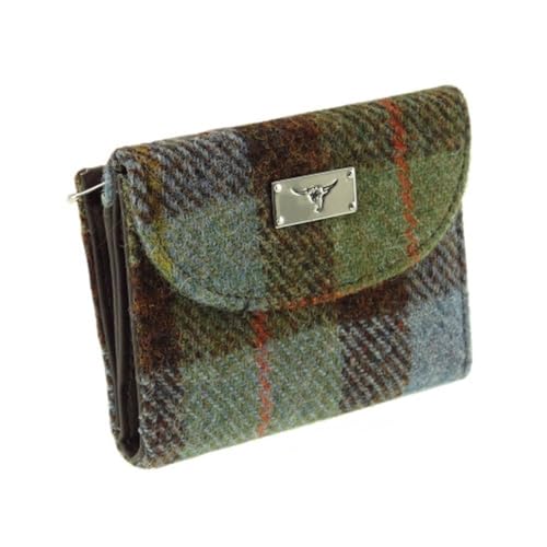 The Present Shop Glen Appin of Scotland Harris Tweed Jura kurze Geldbörse in MacLeod Tartan LB2002-COL15, Mehrfarbig von The Present Shop