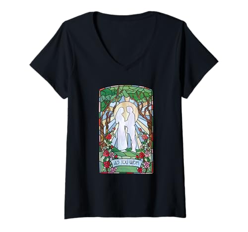 Damen Princess Bride Westley and Buttercup Stained Glass Movie T-Shirt mit V-Ausschnitt Damen Princess Bride Westley and Buttercup Stained Glass Movie T-Shirt mit V-Ausschnitt von The Princess Bride