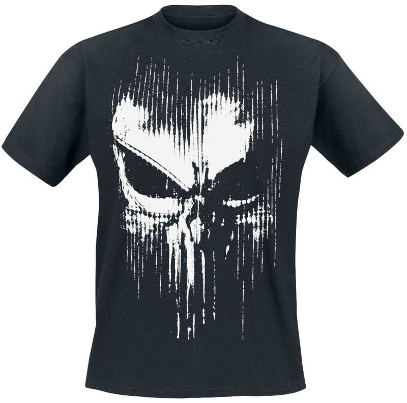 The Punisher Abstract Skull T-Shirt schwarz in M von The Punisher
