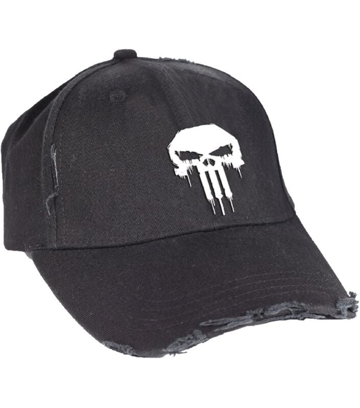 The Punisher - Marvel Cap - Skull Logo - schwarz  - Lizenzierter Fanartikel von The Punisher