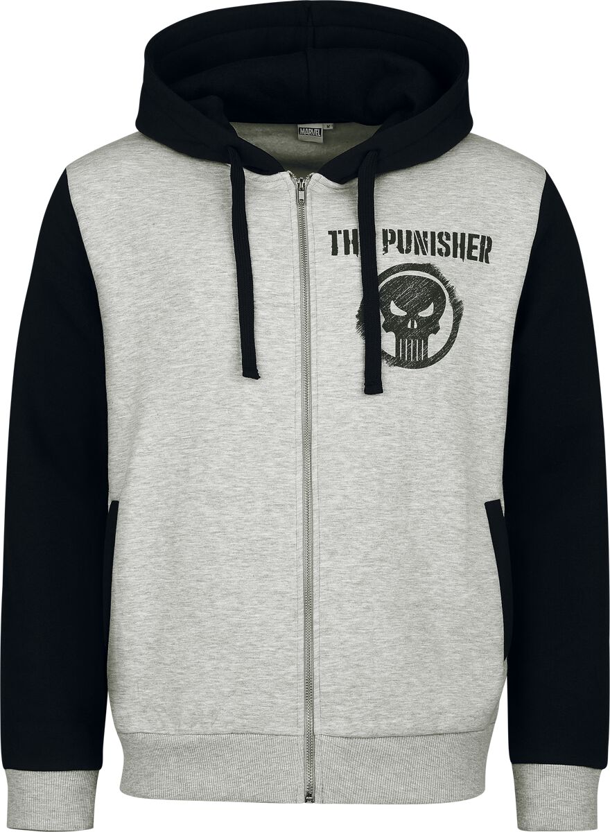 The Punisher - Marvel Kapuzenjacke - Skull - S bis 3XL - für Männer - Größe S - grau/charcoal  - EMP exklusives Merchandise! von The Punisher