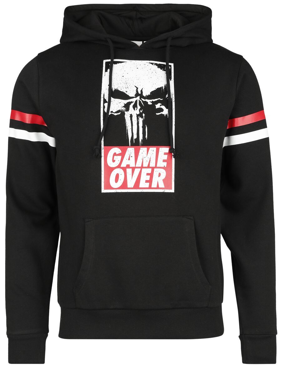 The Punisher - Marvel Kapuzenpullover - Game Over - M bis XXL - für Männer - Größe M - schwarz  - Lizenzierter Fanartikel von The Punisher