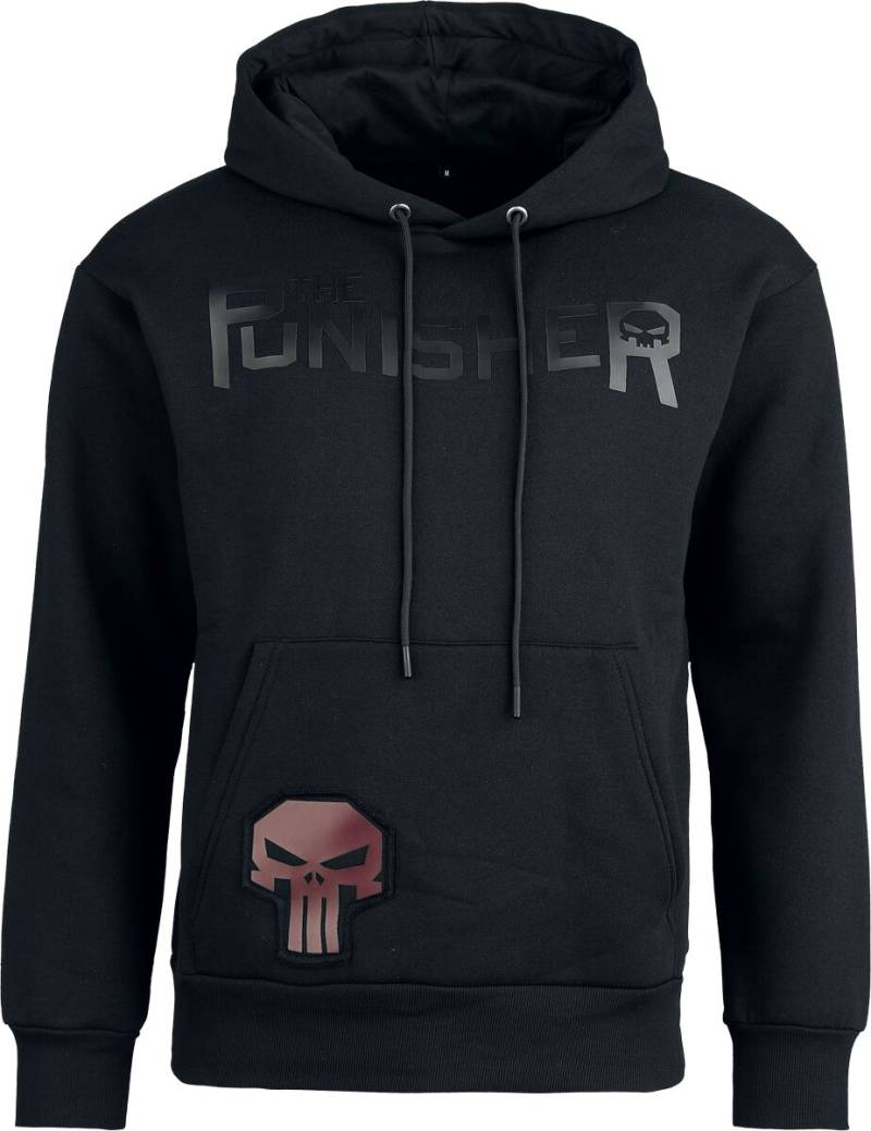 The Punisher - Marvel Kapuzenpullover - Heat Logo - Black On Black - S bis XXL - für Männer - Größe S - schwarz  - EMP exklusives Merchandise! von The Punisher