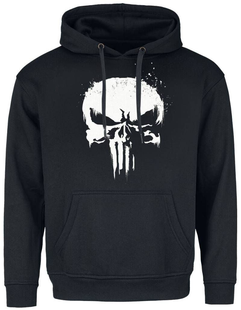 The Punisher - Marvel Kapuzenpullover - Sprayed Skull Logo - M bis XL - für Männer - Größe L - schwarz  - Lizenzierter Fanartikel von The Punisher