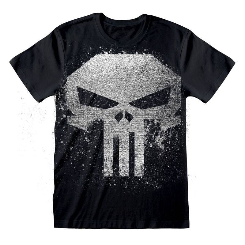 The Punisher Punisher Skull With Metallic Ink FB T-Shirt schwarz in S von The Punisher
