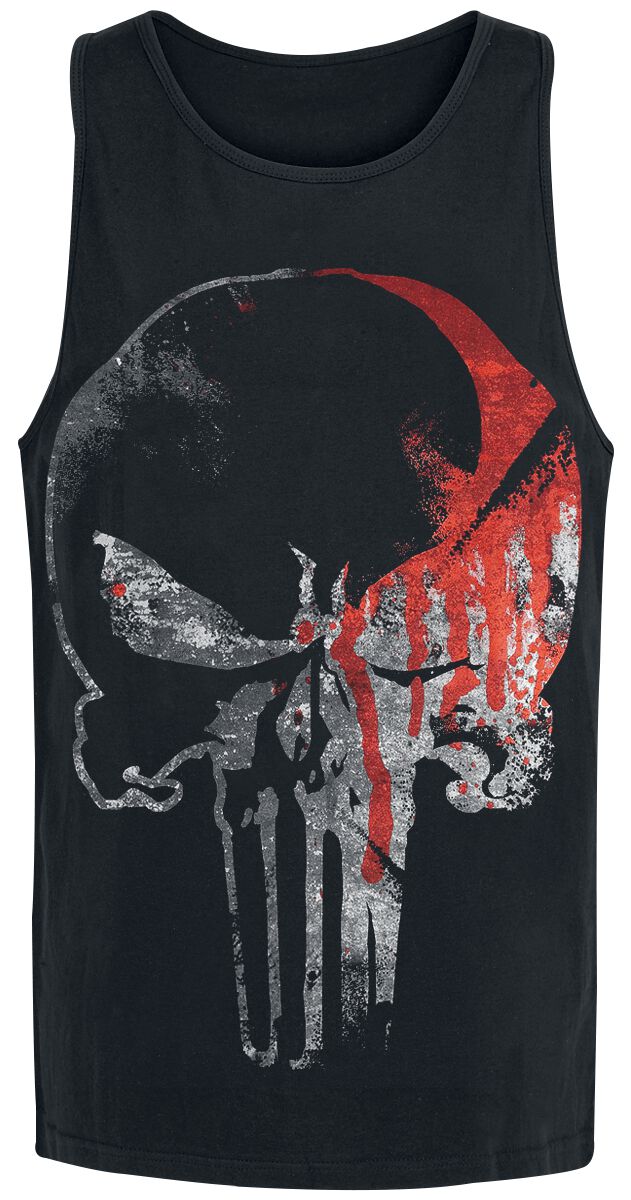 The Punisher Totenkopf Tank-Top schwarz in L von The Punisher