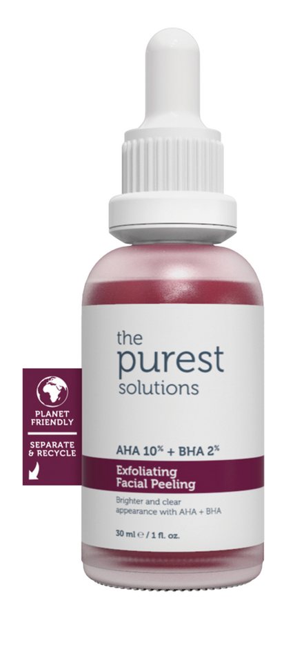 The Purest Solutions Gesichtspeeling 10% AHA + 2% BHA Peeling - Fruchtsäurepeeling Gesicht, Vegan, 30ml The Purest Solutions Gesichtspeeling 10% AHA + 2% BHA Peeling - Fruchtsäurepeeling Gesicht, Vegan, 30ml von The Purest Solutions