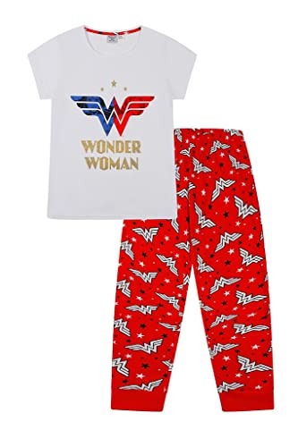 DC Comics Damen Schlafanzug Warner Bros Wonder Women Kurz Gr. 44, blau von The Pyjama Factory