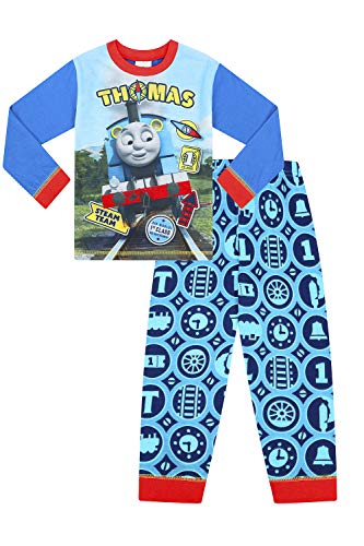 Schlafanzug: Thomas die kleine Lokomotive (Thomas The Tank Engine), für Jungen, von 1 bis 6 Jahren Gr. 4-5 Jahre, blau von The PyjamaFactory