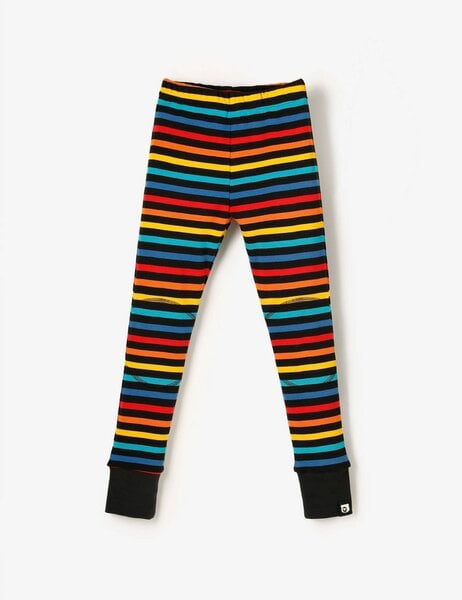 The QT vegane Kinder-Leggings – Bunte Streifen von The QT