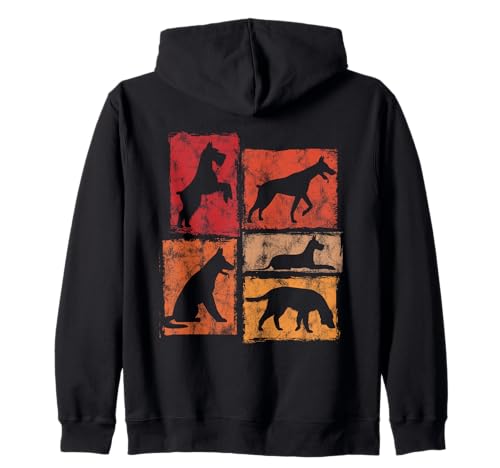 Lustige Hunde-Liebhaber-Grafik mit Allen Hunden für Männer, Frauen, Kinder Kapuzenjacke von The Retro Dog Lover Graphics For Men Women Kids