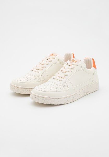 RICE Sneaker Vegan - OPEN21 Ecru / Orange von RICE