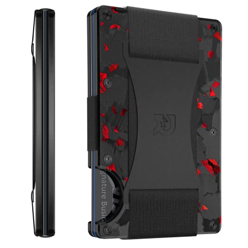 The Ridge Wallet Forged Carbon aus geschmiedetem Karbon - Ultraleichtes Wallet mit RFID-Blocker (Ember Bundle) von The Ridge