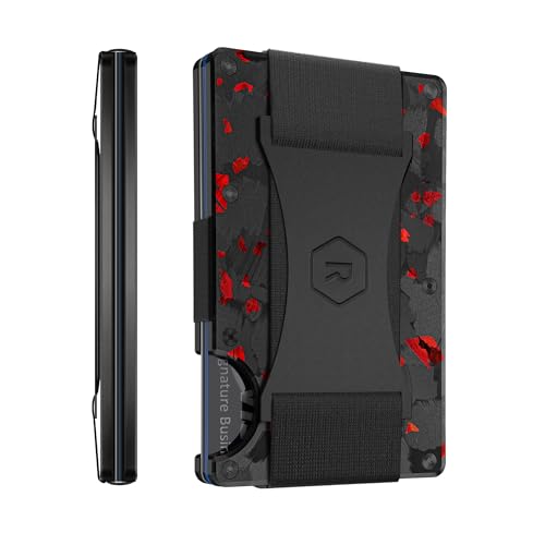 The Ridge Forged Carbon Schmiedegeldbörse - Ultra leichte Geldbörse mit RFID Blocker, Schwarz, Modern von The Ridge