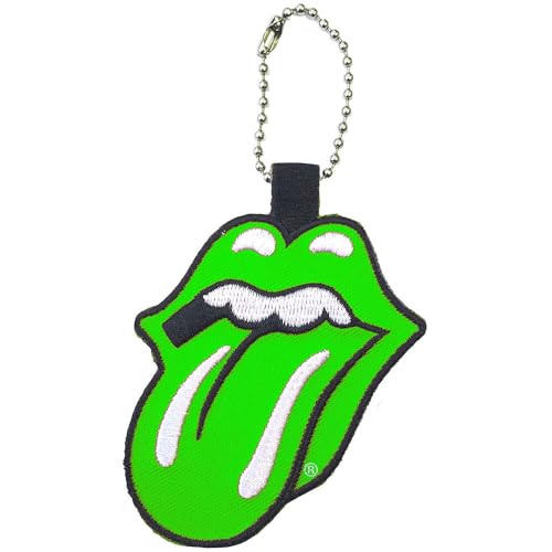 Rolling Stones The Schlüsselring Classic Tongue Band Logo Embroidered offiziell One Size von The Rolling Stones