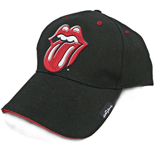 The Rolling Stones - Baseball Cap - One Size - Tongue Logo (Schwarz/Rot) von The Rolling Stones