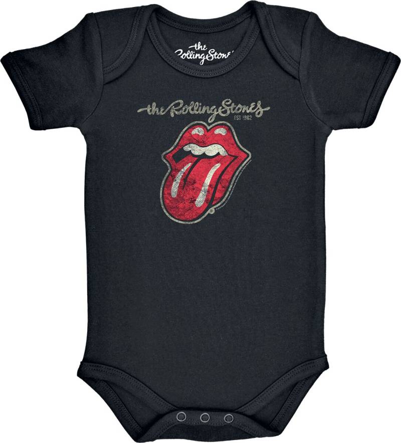 The Rolling Stones Body für Babys - Metal-Kids - Classic Tongue - für Mädchen & Jungen - schwarz  - Lizenziertes Merchandise! The Rolling Stones Body für Babys - Metal-Kids - Classic Tongue - für Mädchen & Jungen - schwarz  - Lizenziertes Merchandise! von The Rolling Stones