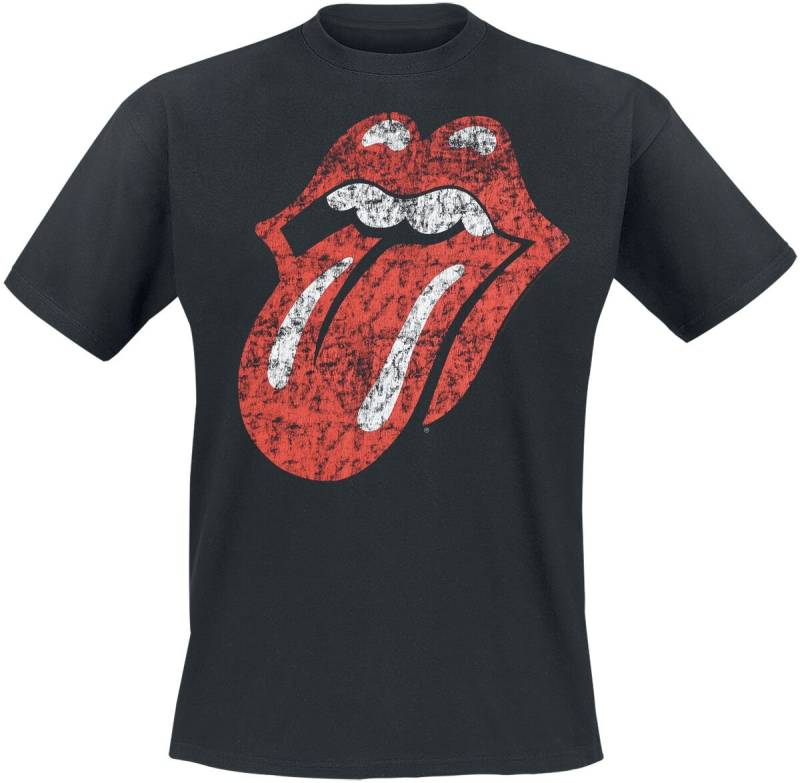 The Rolling Stones Classic Tongue - Heavyweight T-Shirt schwarz in 5XL von The Rolling Stones