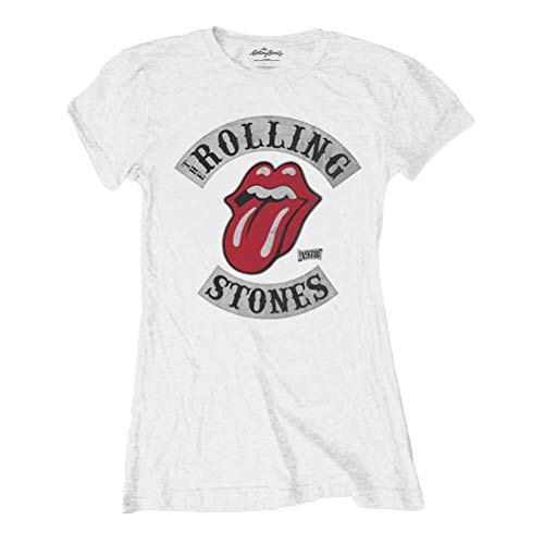 The Rolling Stones Damen Tour '78 Weißes T-Shirt: Mittel von Rolling Stones