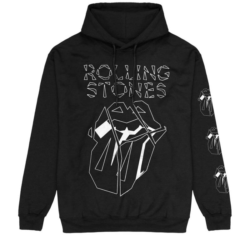 The Rolling Stones Kapuzenpullover - Hackney Diamonds Marker Shards - S bis 3XL - für Männer - Größe 3XL - schwarz  - Lizenziertes Merchandise! von The Rolling Stones