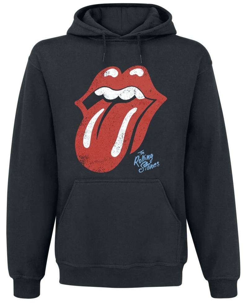 The Rolling Stones Kapuzenpullover - Tongue - S bis XXL - für Männer - Größe L - schwarz  - Lizenziertes Merchandise! von The Rolling Stones